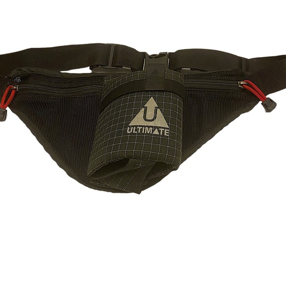 Ultimate Handbags - Vintage Ultimate Torso Pack Hiking Pack Bottle Holder Black Solo USA Made.